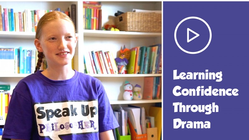How does drama help build confidence