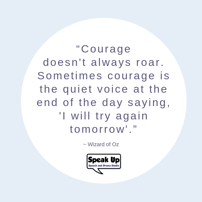 Courage quote Wizard of oz